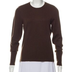 White and Warren Cashmere Brown Women's Sweater